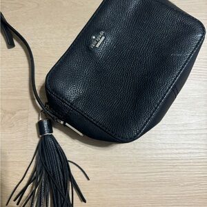 Kate Spade Black Crossbody Bag with Gold Accents